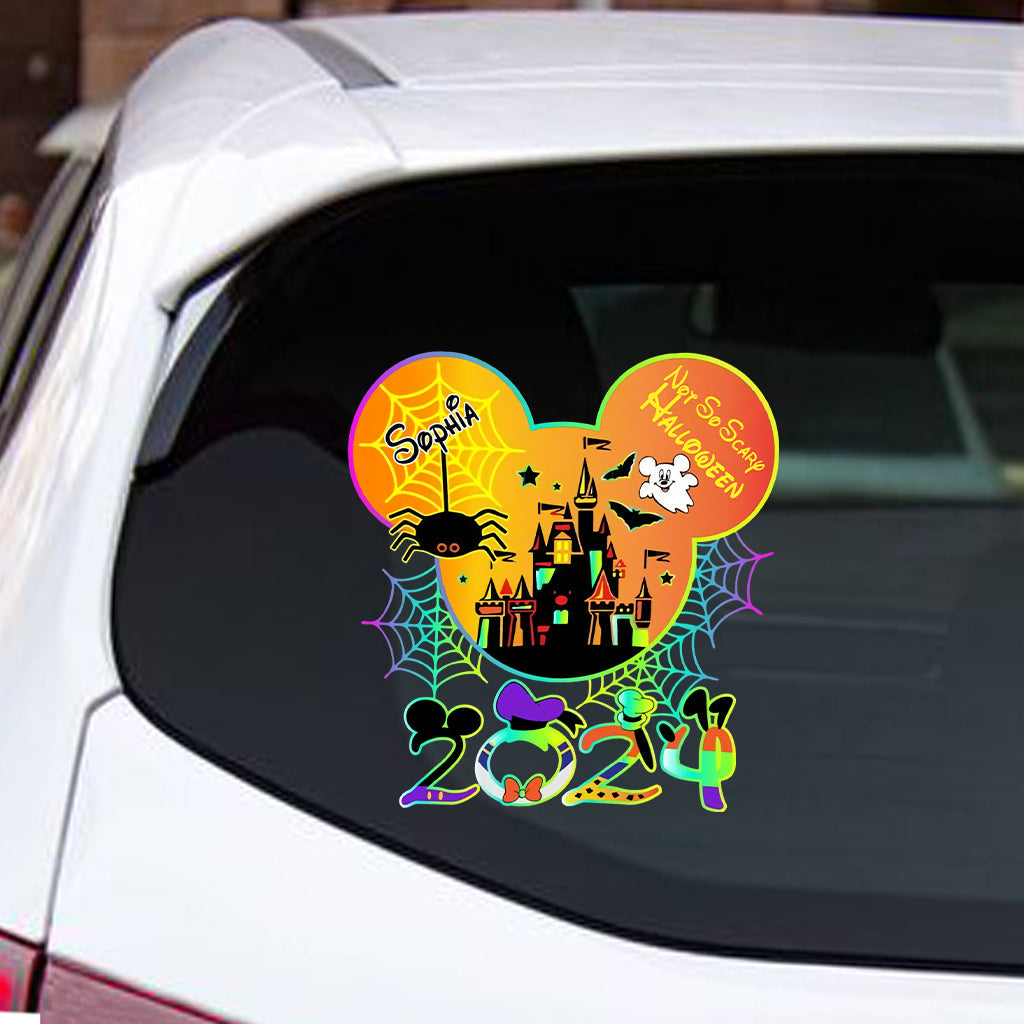 Personalized Halloween Mouse Decal Custom Name for Kids