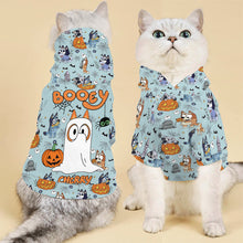 Load image into Gallery viewer, Personalized Halloween Dog Hoodie Cute Booey Design for Pets
