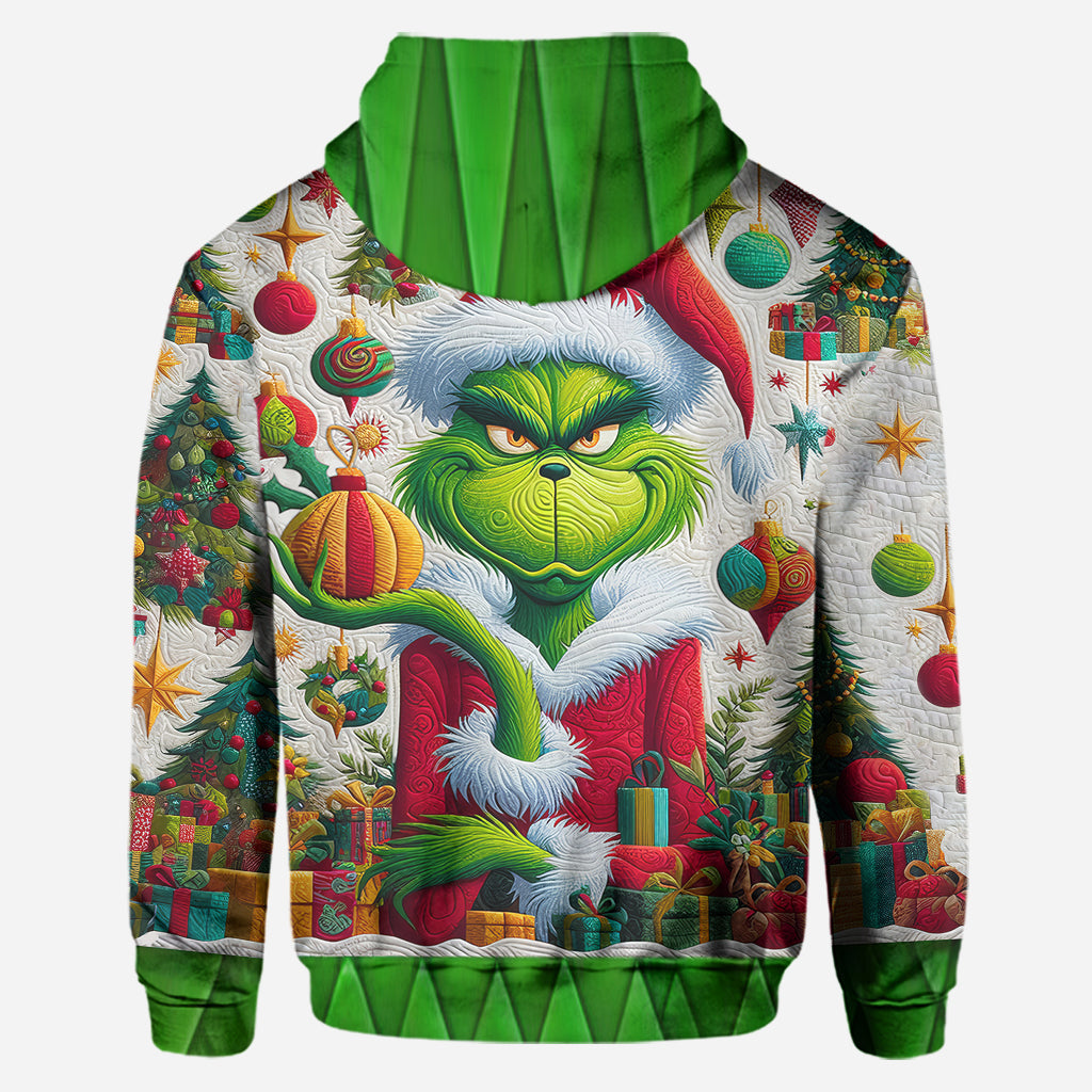 Personalized Grinchmas Hoodie and Leggings Set Custom Name Christmas Gift