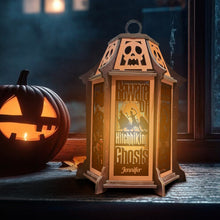 Load image into Gallery viewer, Personalized Laser Cut Wooden Lantern Gift for Halloween
