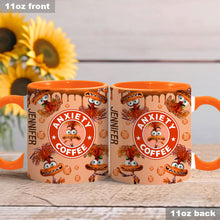 Load image into Gallery viewer, Personalized Accent Mug Custom Name Anxiety Coffee Gift

