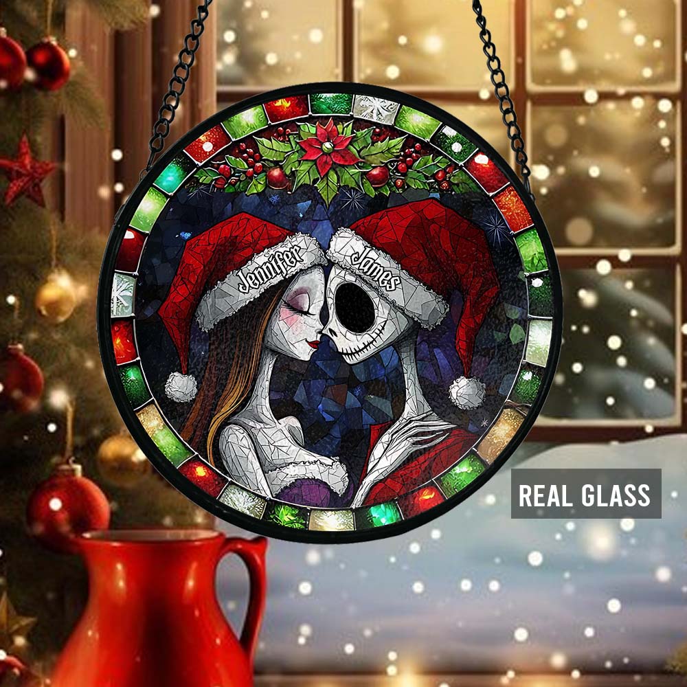 Personalized Stained Glass Suncatcher Unique Christmas Gift