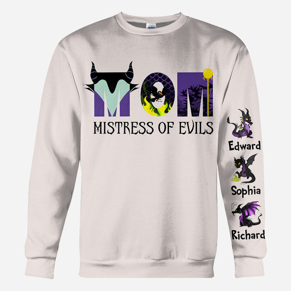 Personalized Mistress of Evils All Over Shirt for Mom - Custom Design Gift
