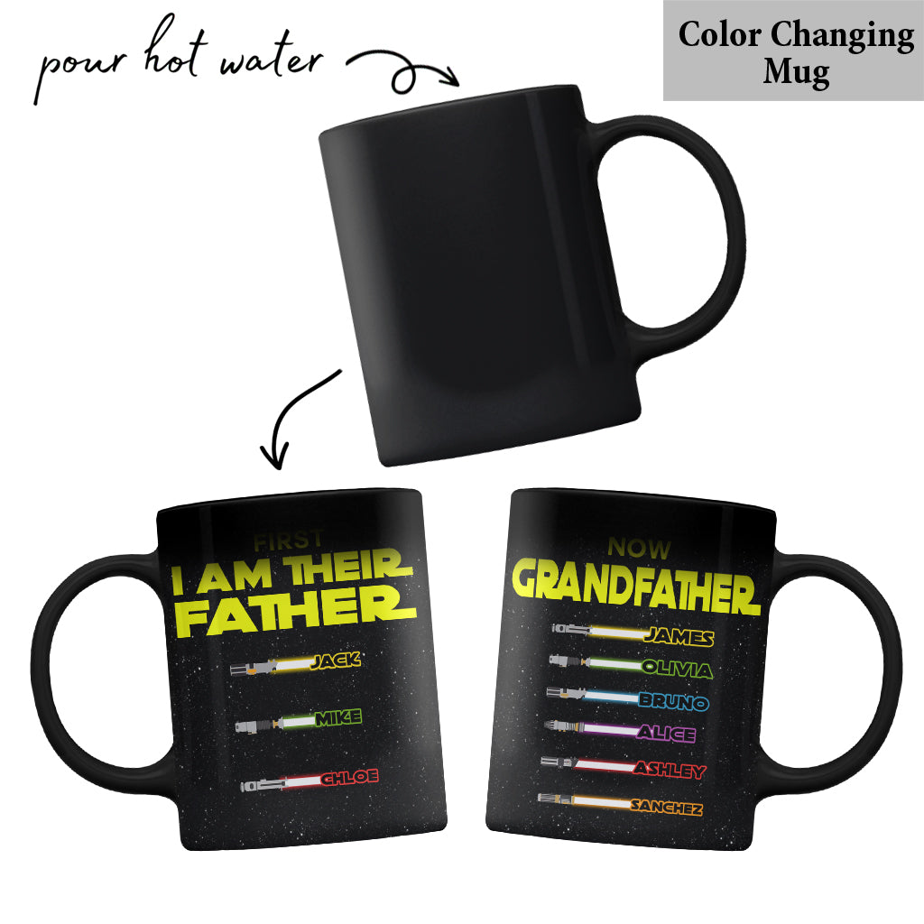 Personalized Star Wars Mug for Grandfathers Custom Name Gift