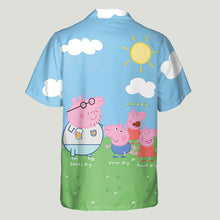 Load image into Gallery viewer, Personalized Daddy Pig Hawaiian Shirt for Dad | Summer Gift
