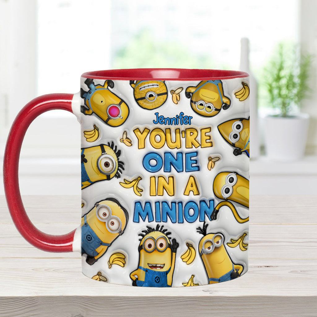 Personalized Minion Accent Mug Custom Name Gift for Birthday