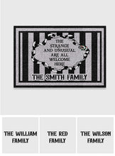 Load image into Gallery viewer, Personalized Doormat with Unique Welcome Message for Family
