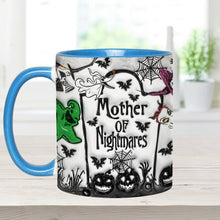 Load image into Gallery viewer, Personalized Nightmare Accent Mug with Custom Names for Mom
