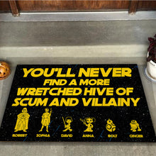 Load image into Gallery viewer, Personalized Wretched Hive Doormat Custom Name Gift
