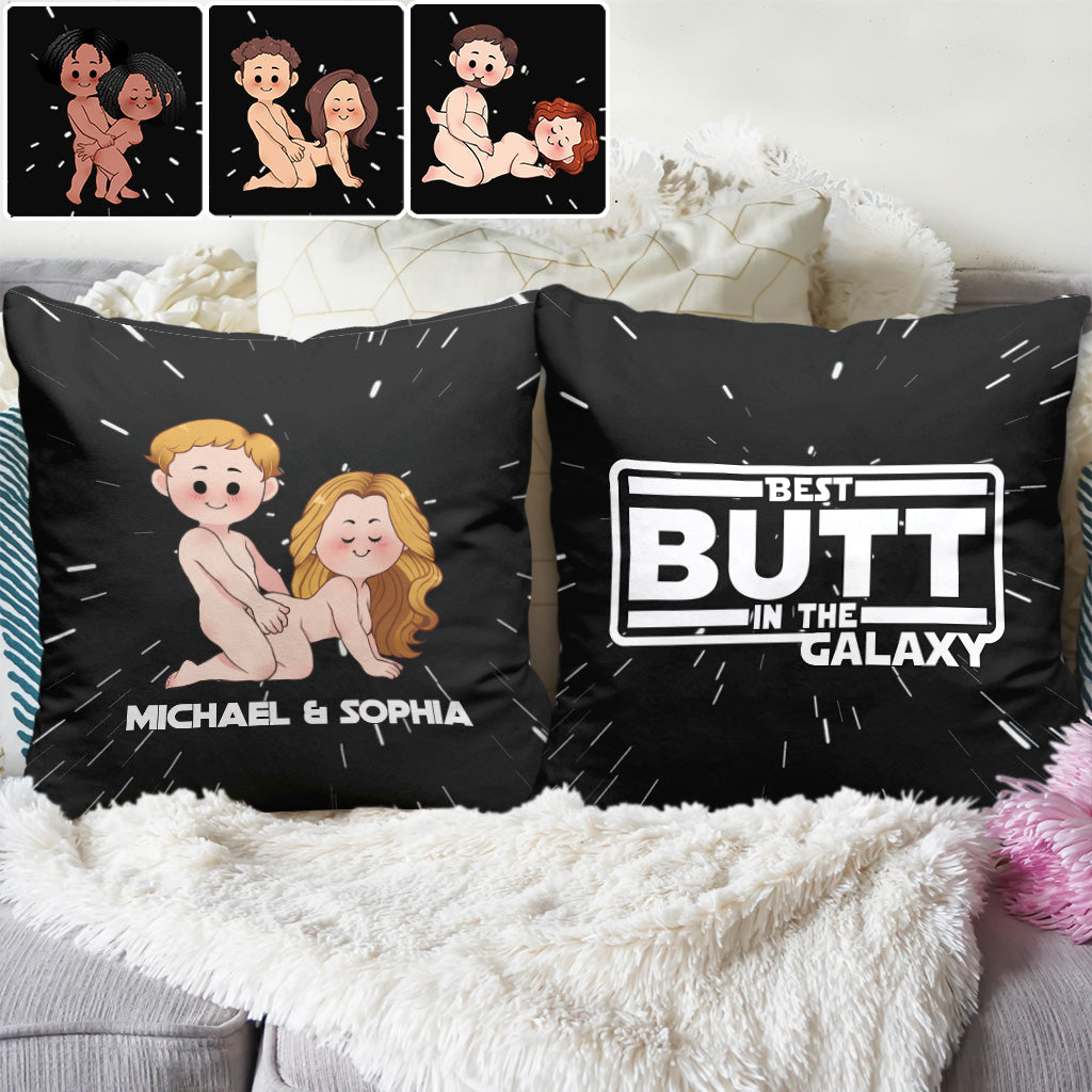 Personalized Throw Pillow Best Butt in the Galaxy Gift for Couples
