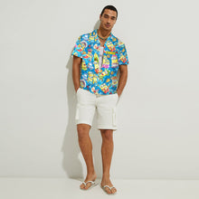 Load image into Gallery viewer, Personalized Hawaiian Shirt with Fun Yellow Monsters, Summer Gift for Family
