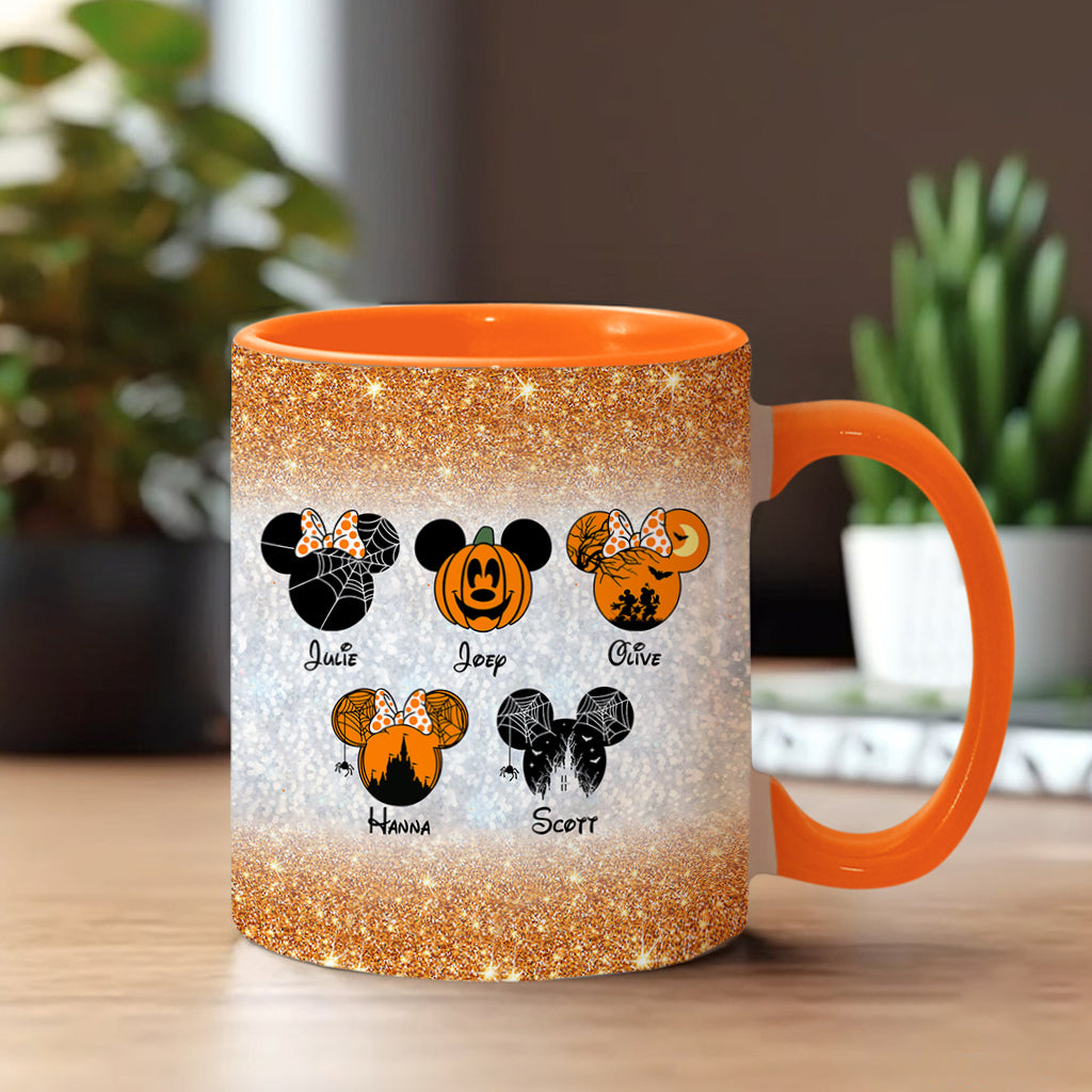 Personalized Spooky Mama Halloween Accent Mug Gift for Mom