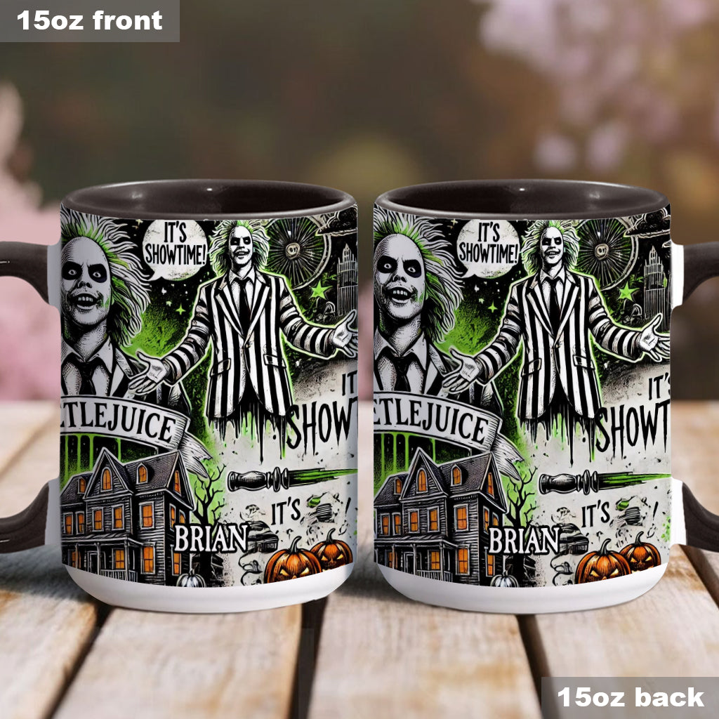 Personalized Halloween Accent Mug Custom Name Gift Idea