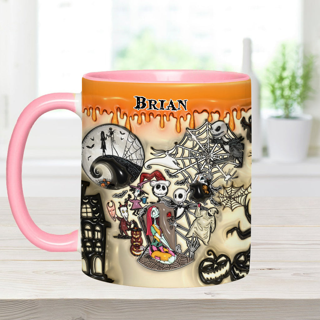 Personalized Halloween Accent Mug Custom Name Gift Idea
