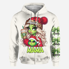 Load image into Gallery viewer, Personalized Grinchy Christmas All Over Shirt Gift for Mom
