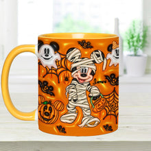 Load image into Gallery viewer, Personalized Halloween Accent Mug for Kids Custom Names

