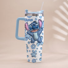 Load image into Gallery viewer, Personalized Ohana Tumbler with Handle Custom Design Gift
