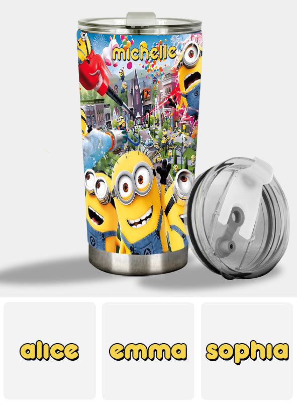 Personalized Fun Tumbler with Minions Custom Design Gift for Kids