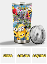 Load image into Gallery viewer, Personalized Fun Tumbler with Minions Custom Design Gift for Kids
