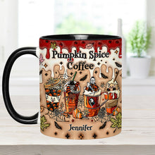 Load image into Gallery viewer, Personalized Pumpkin Spice Latte Accent Mug Custom Name Gift
