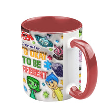 Load image into Gallery viewer, Personalized Autism Awareness Accent Mug Custom Name Gift for Kids

