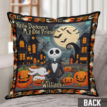Load image into Gallery viewer, Personalized Nightmare Throw Pillow Halloween Gift for Kids
