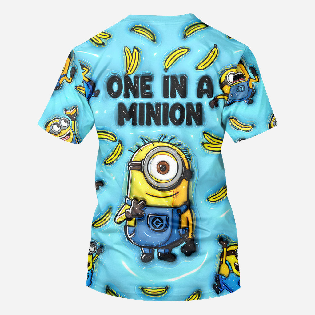 Personalized Minion All Over Shirt Custom Name Birthday Gift