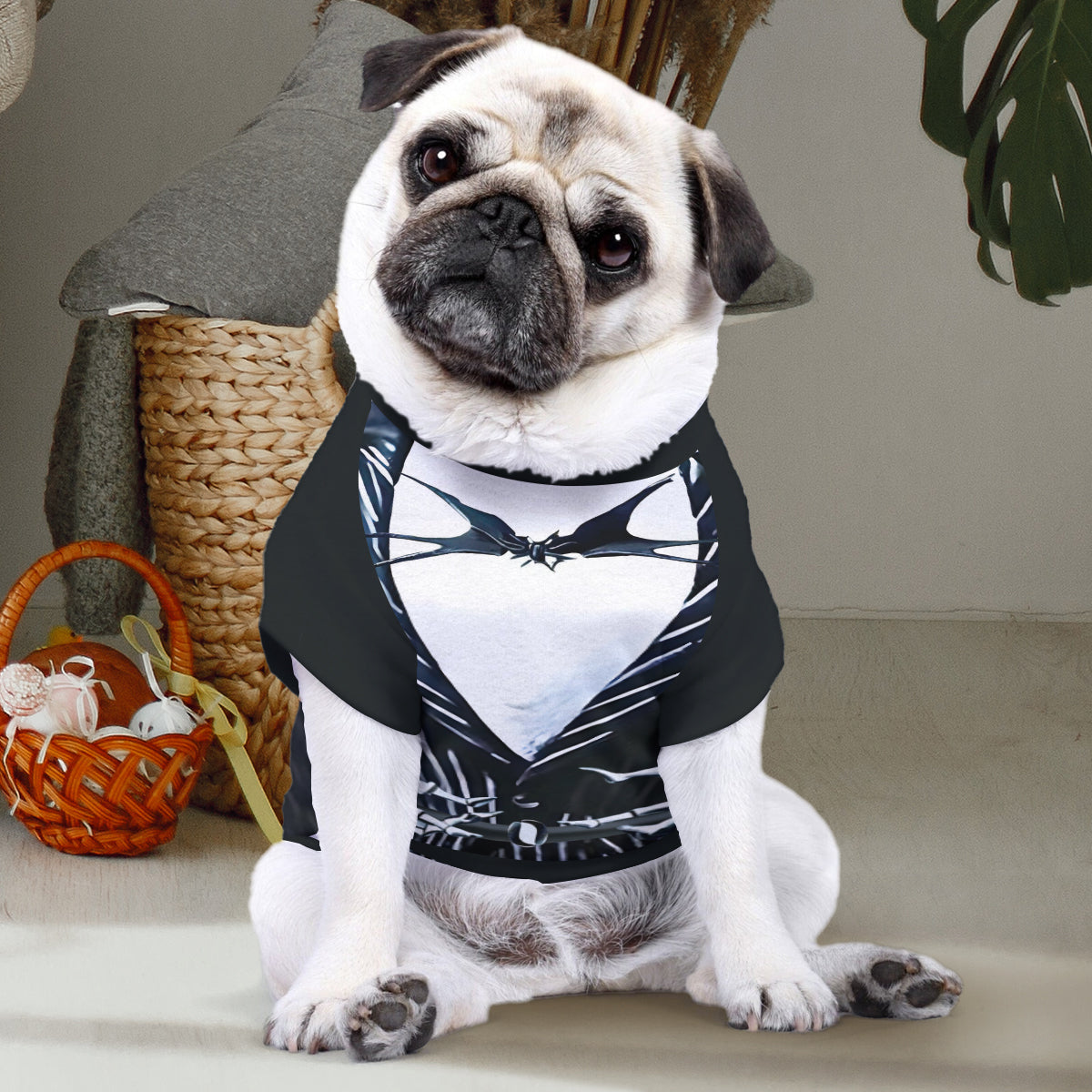 Personalized Skellington Dog Shirt Custom Pet Costume