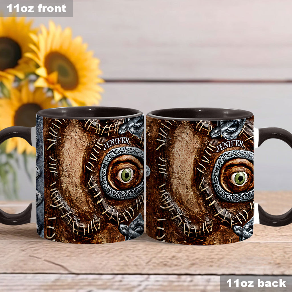 Personalized Three Witches Accent Mug Custom Name Gift for Halloween