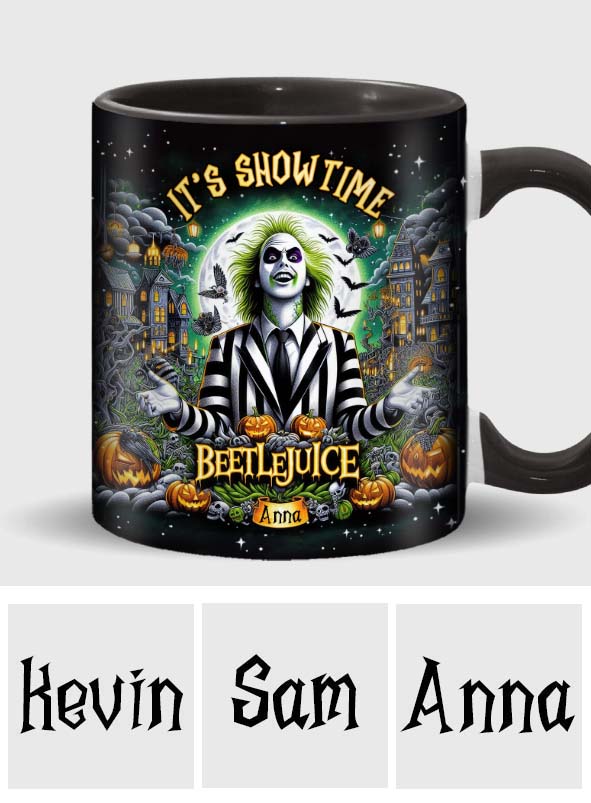 Personalized Beetlejuice Accent Mug Custom Name Gift for Halloween