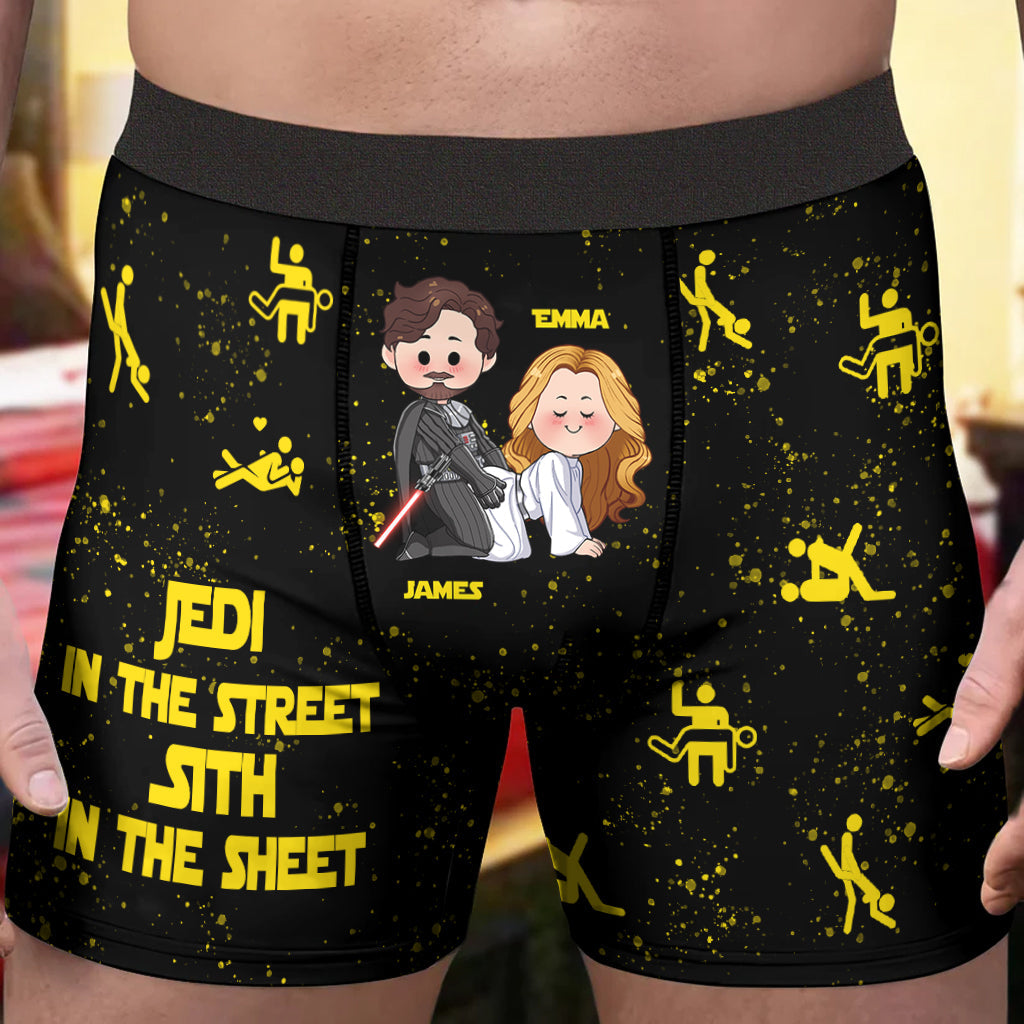 Personalized Jedi Sith Men's Boxer Briefs Custom Name Gift