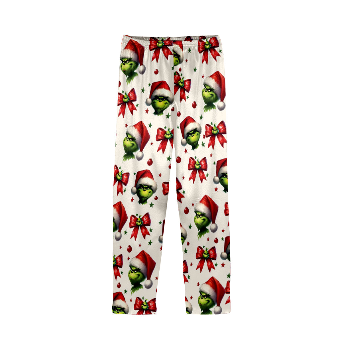 Personalized Grinchmas Button Down Pajamas for Christmas