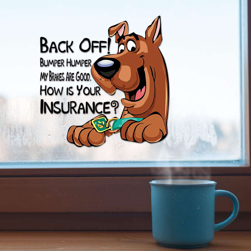 Personalized Cartoon Dog Bumper Sticker Decal for Cars - Fun Gift