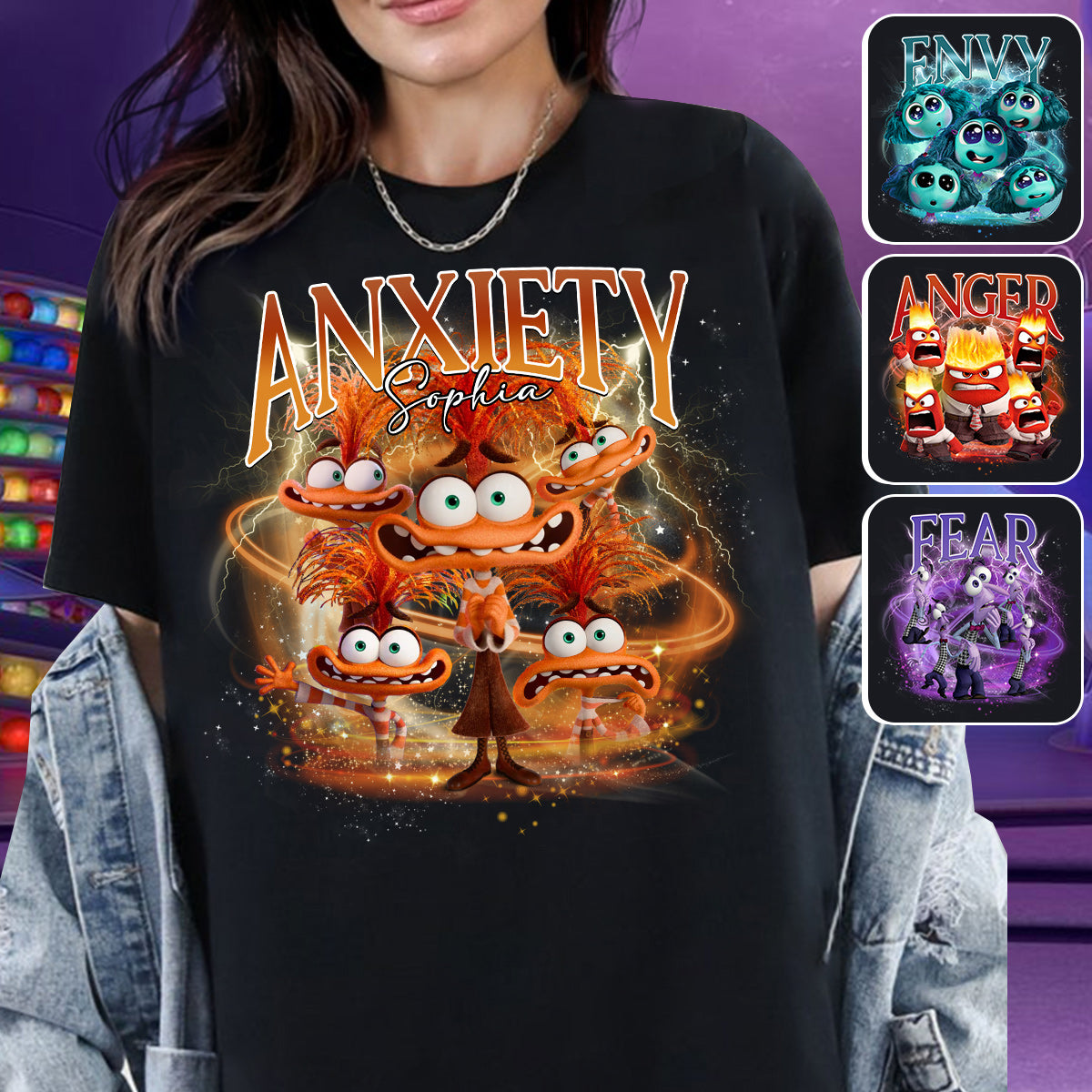 Personalized Emotion T-shirt & Hoodie Custom Name Gift