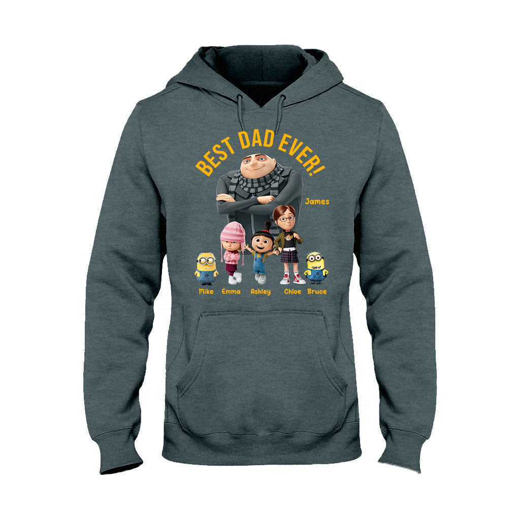 Personalized Best Dad Ever T-shirt & Hoodie Gift for Father's Day