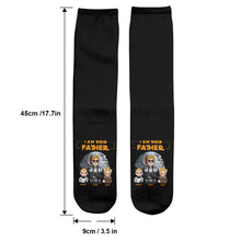 Load image into Gallery viewer, Personalized I Am Their Father Socks Custom Family Gift for Dad
