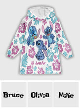 Load image into Gallery viewer, Personalized Ohana Blanket Hoodie Ultra-Soft Custom Gift for Kids
