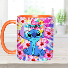 Load image into Gallery viewer, Personalized Tie Dye Accent Mug with Name for Birthday or Christmas
