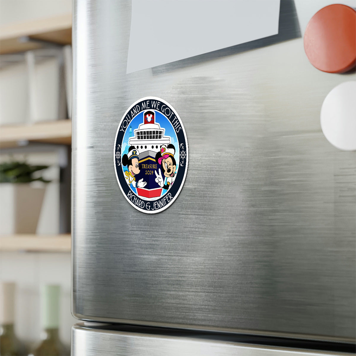 Personalized Mouse Magnet Custom Family Gift for Home