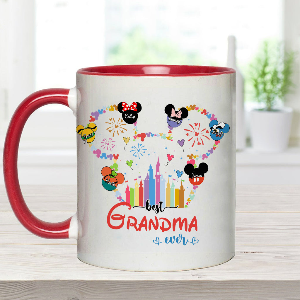 Personalized Grandma Accent Mug Custom Name Gift for Mother's Day
