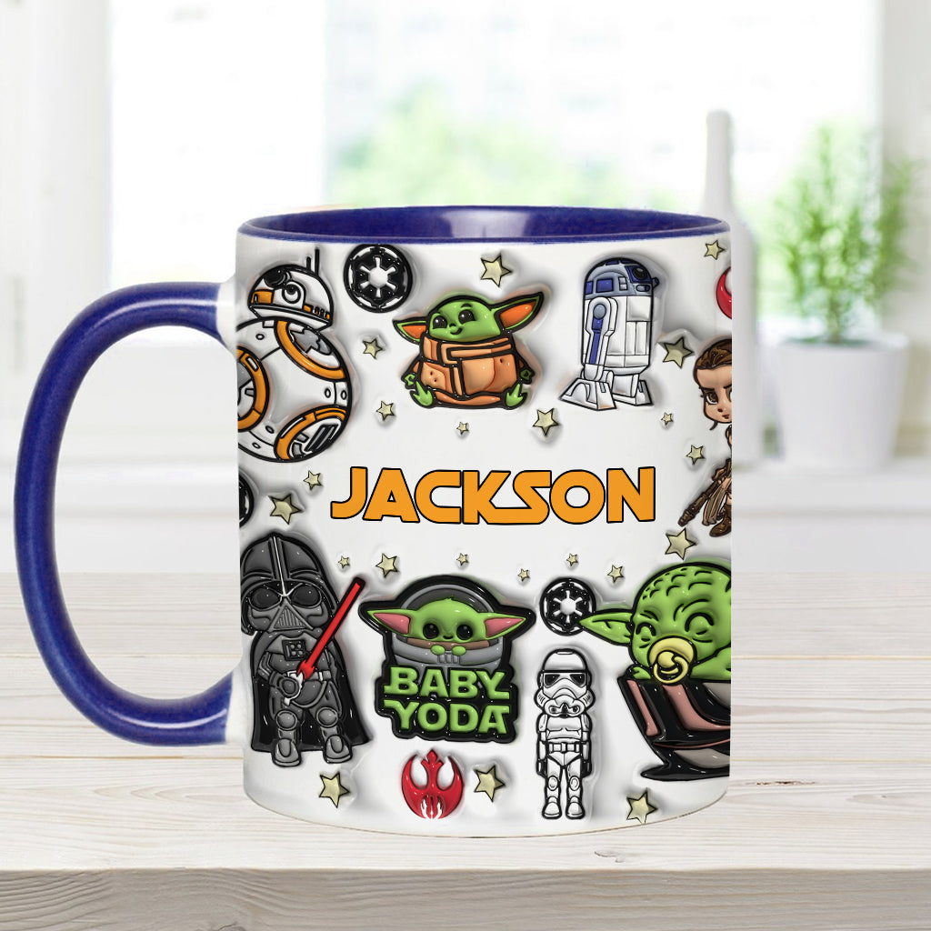 Personalized The Force Accent Mug Custom Name Gift for Star Wars Fans