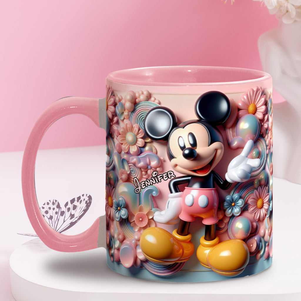 Personalized Ceramic Accent Mug with Magical Mouse Design for Christmas or Birthday