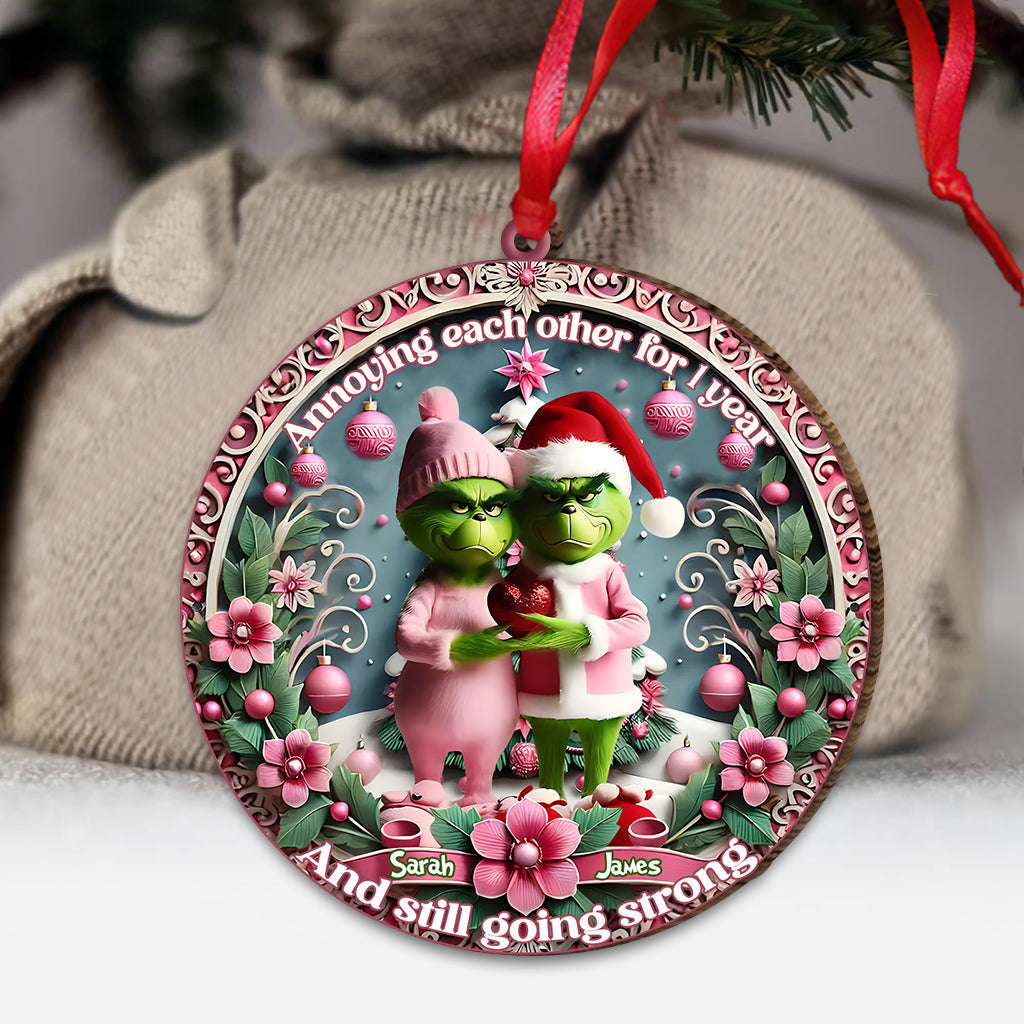 Personalized Christmas Ornament Custom Name Gift for Couple