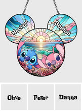 Load image into Gallery viewer, Personalized Ohana Suncatcher Ornament Custom Names Gift
