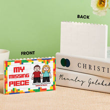 Load image into Gallery viewer, Personalized One-Sided Building Brick Block with Custom Names - Unique Couple Gift for Wedding or Anniversary
