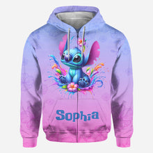 Load image into Gallery viewer, Personalized Blue Ohana All Over Shirt Custom Name Gift
