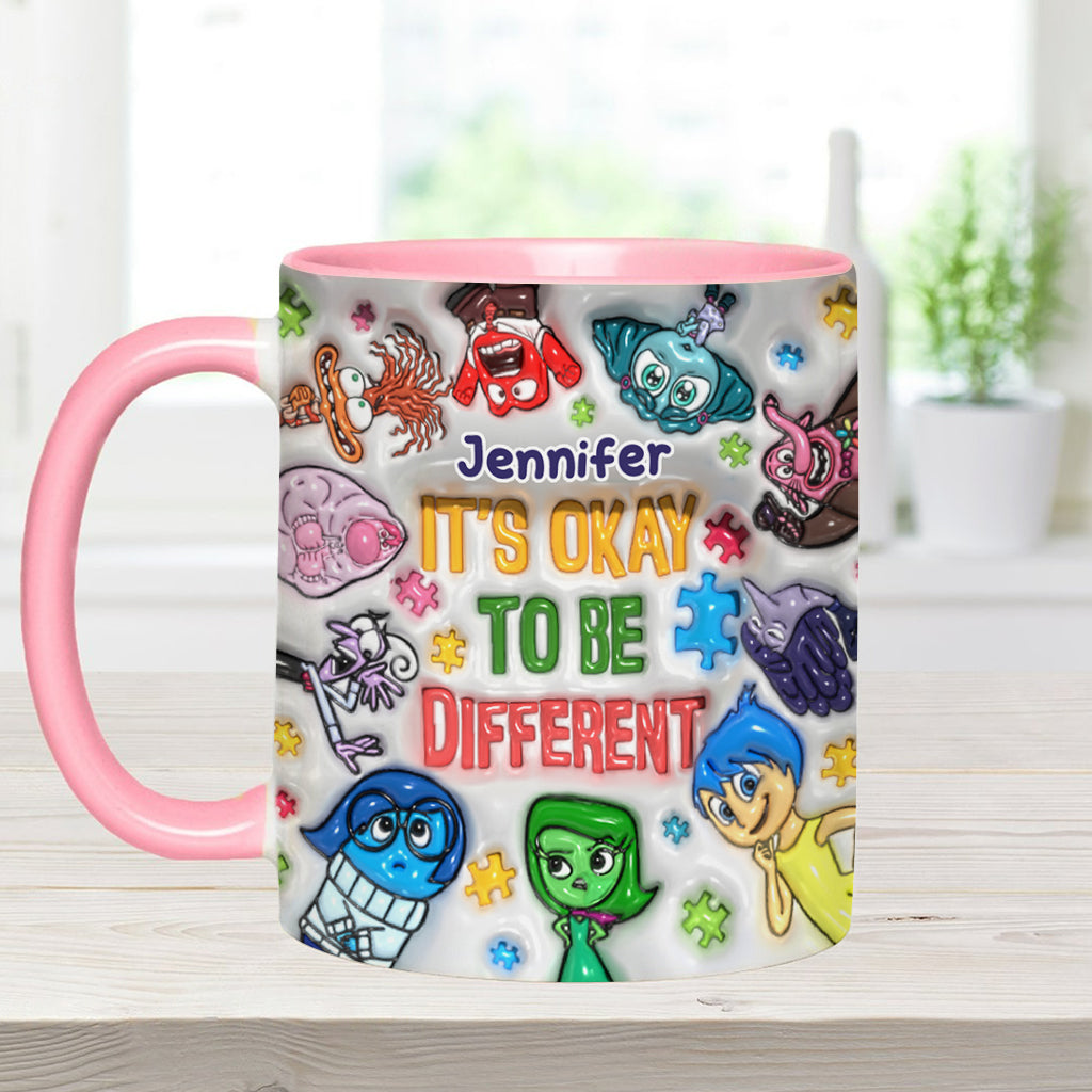 Personalized Autism Awareness Accent Mug Custom Name Gift for Kids