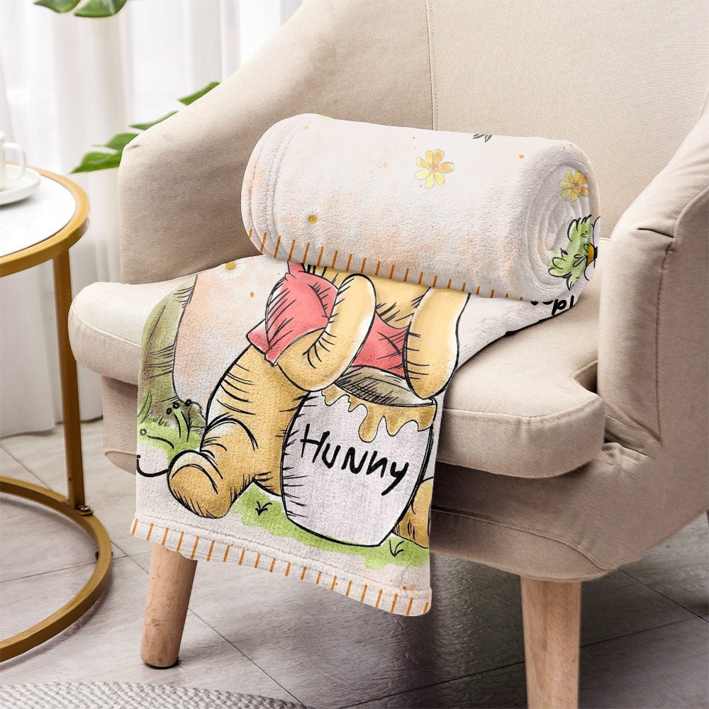 Personalized Mama Bear Mouse Blanket for Mother's Day Gift