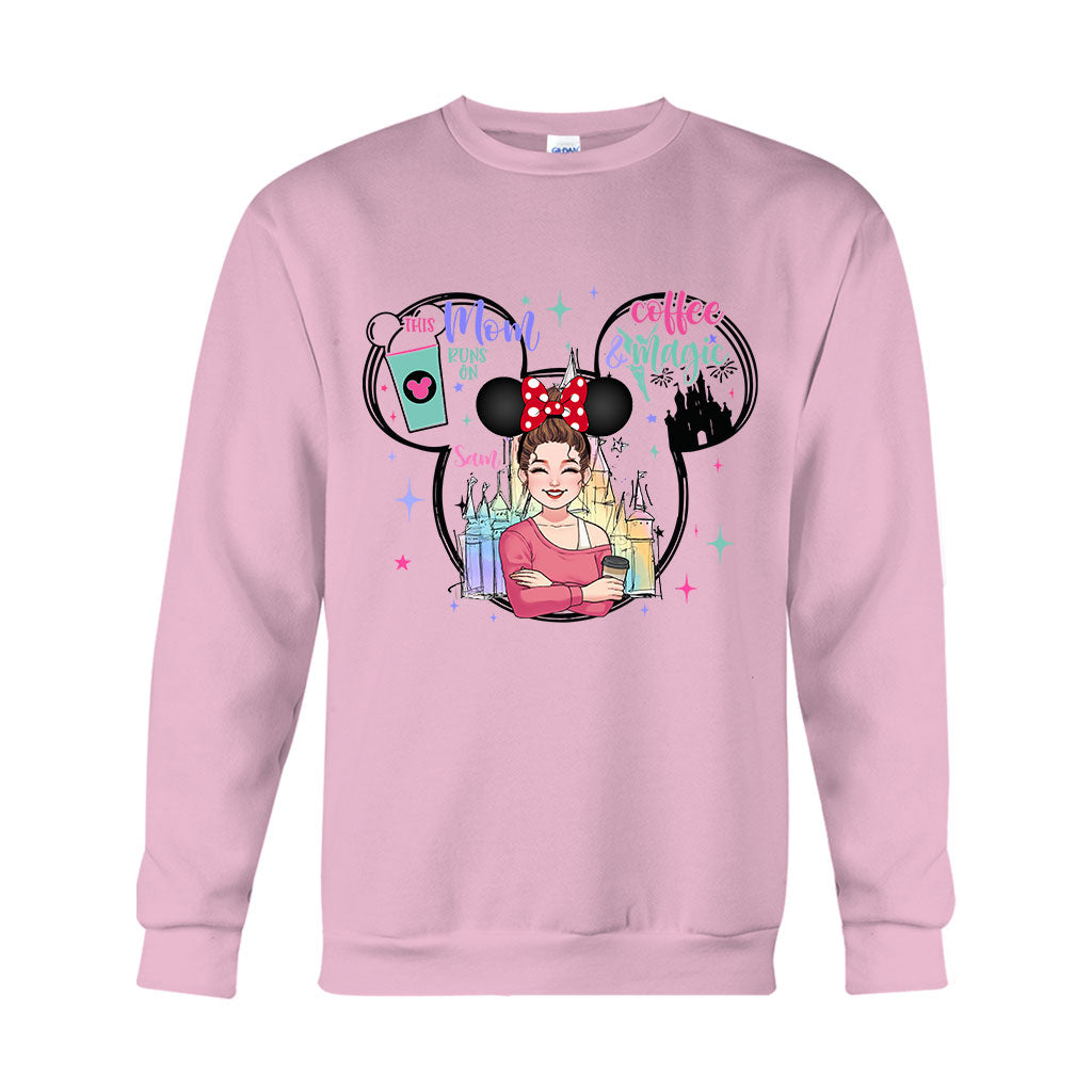 Personalized Coffee Magic Mouse T-shirt for Mom – Custom Name Gift