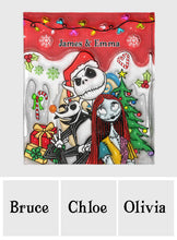 Load image into Gallery viewer, Personalized Nightmare Before Christmas Blanket Custom Name Gift
